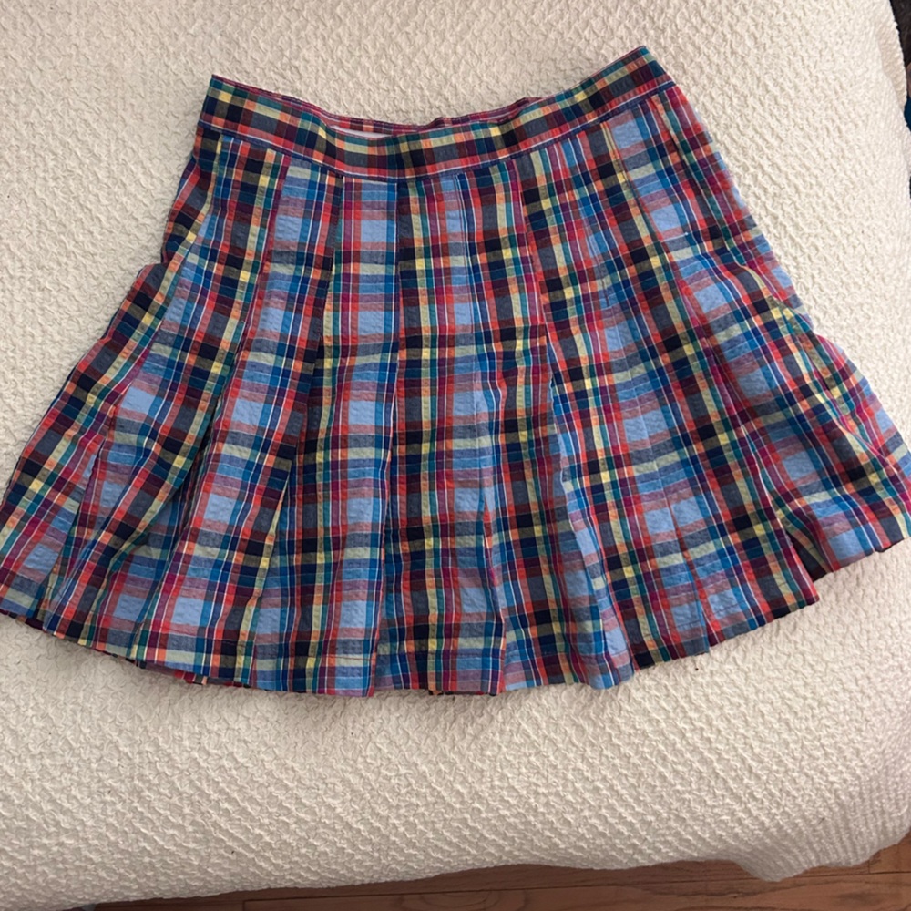 High Waisted URBAN OUTFITTERS seersucker plaid SKIRT